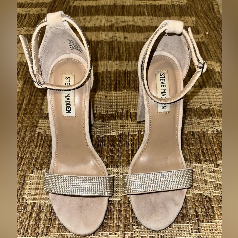 STEVE MADDEN- 7.5 Carrson/R Rhinestone Heels